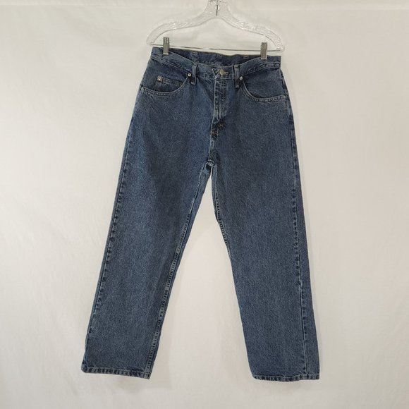 Vintage WRANGLER Mom High Rise Straight Leg Relaxed Fit Jeans Size 34X30 100% C - Picture 2 of 15